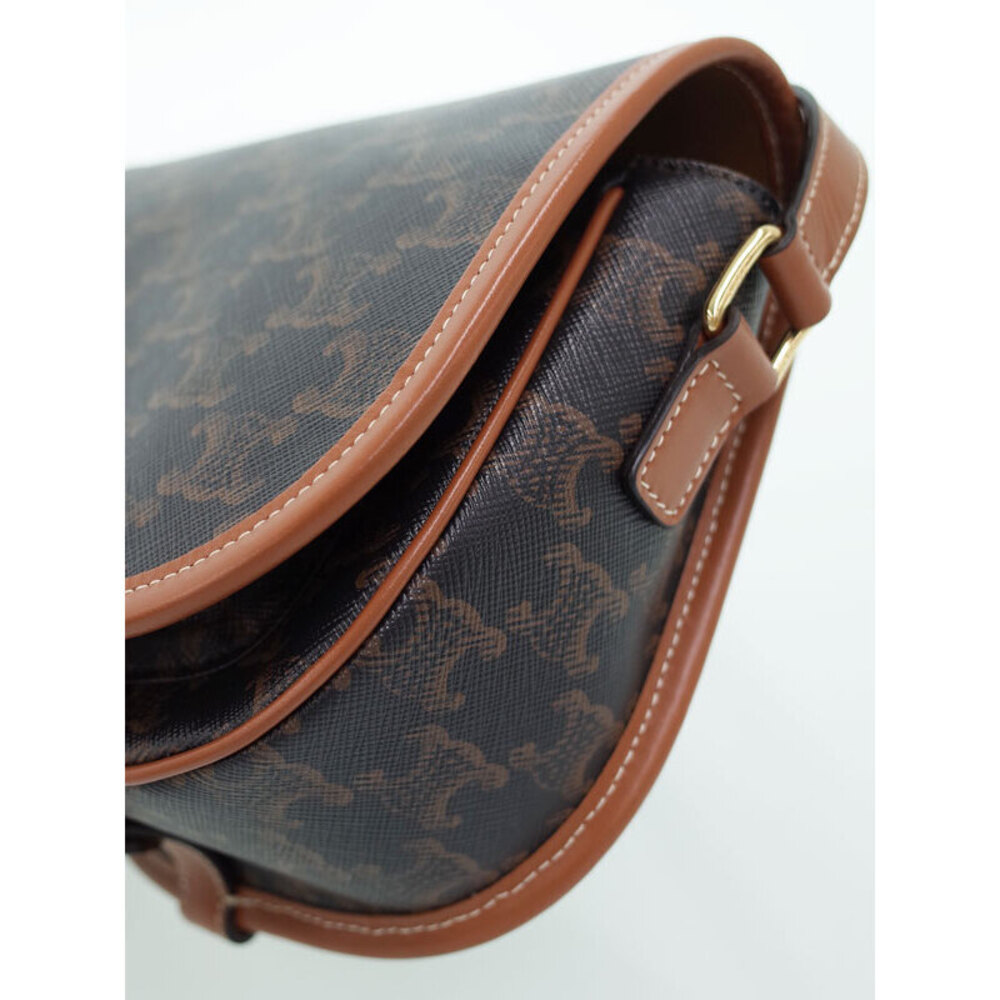 Celine Triomphe Canvas Folco Bag - Picture 6 of 9